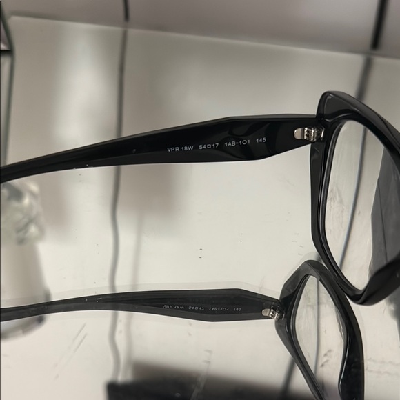 Prada Black Rectangular Glasses - Picture 2 of 8
